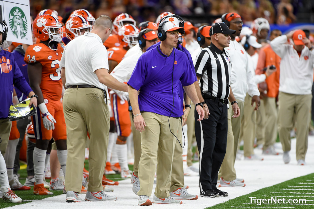 Clemson Football Photo of Brent Venables and alabama
