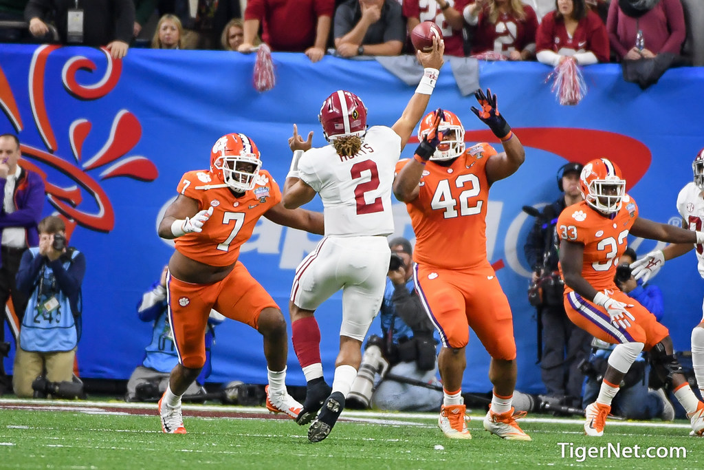 Clemson Football Photo of Austin Bryant and Christian Wilkins and alabama