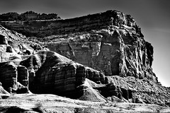 Lights and Shadows Bringing out a Drama in Black & White (Capitol Reef National Park)