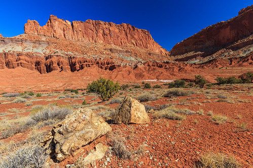The fluted Wall in Capitol Reef NP