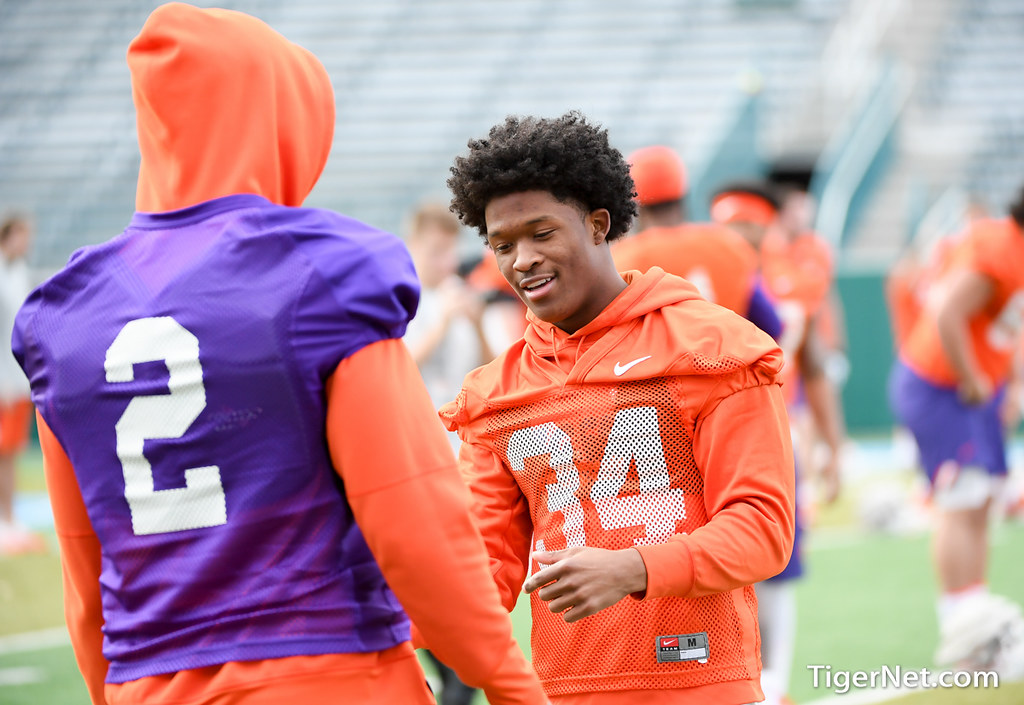 Clemson Football Photo of Ray-Ray McCloud and sugarbowl and practice and Bowl Game