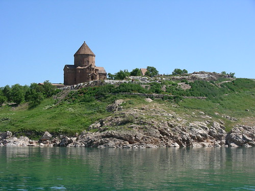 Insel Akdamar/Աղթամար,  armenische Kirche zum Heiligen Kreuz / Սուրբ խաչ (um 920)