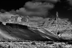 Castleton Tower and a Look of the American West (Black & White)