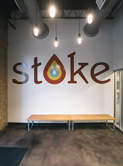 0209 STOKE sign at open house