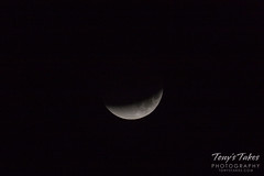 Partial phase of the lunar eclipse