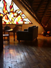 upstairs in the lodge