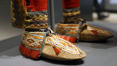 Huron–Wendat moccasins from Anishinaabe outfit