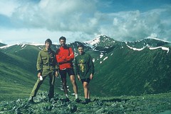 5g. Kate, Greg and Yuri on the highest pass, Sayan Mountains