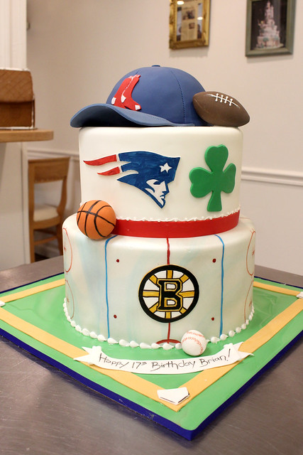 Boston Bruins Cake | Boston cream cake, Birthday desserts, Cake