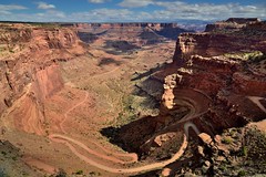 The Curves of Shafer Canyon Road and a Leading Line off into the Distance... (Canyonlands National Park)