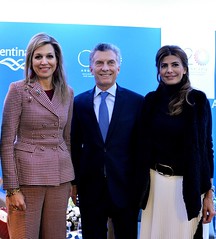 Mauricio Macri, Reina Máxima y Juliana Awada