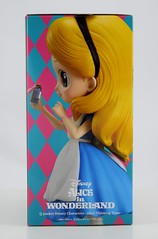 Q Posket Alice Thinking Time 5.5 Inch Vinyl Figure by Banpresto - Boxed - Left Side View