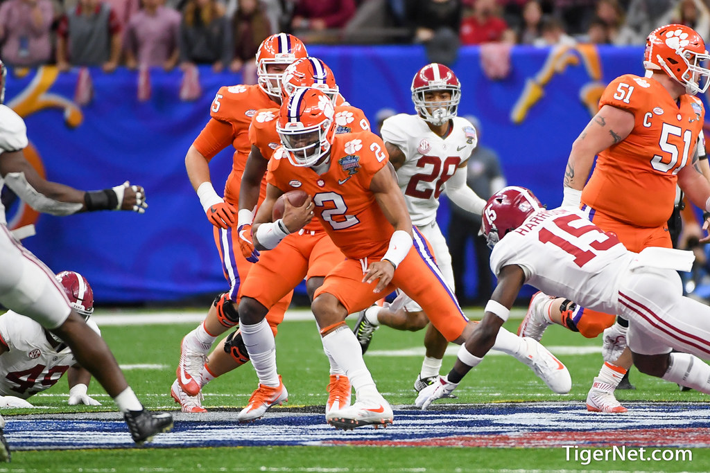 Clemson Football Photo of Kelly Bryant and alabama