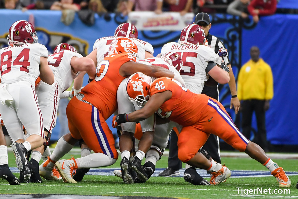 Clemson Football Photo of Christian Wilkins and Dexter Lawrence and alabama