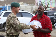 Royal Marines deployed as part of the Lead Commando Group alongside the Army, Navy and RAF to provide humanitarian assistance to British Overseas Territories.