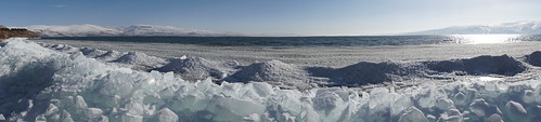 Blue ice of Lake Cildir