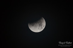 Partial phase of the lunar eclipse