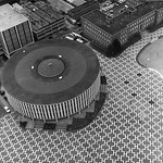 1967 aerial of Harrelson Hall.