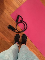 Exercising at home