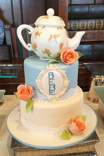 Tea Party Baby Shower Cake