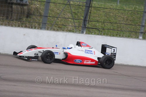 Johnathan Hoggard in British F4 pre-season testing 2018