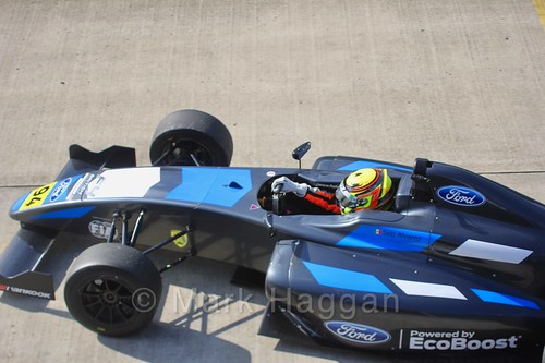 Sebastian Alvarez in British F4 pre-season testing 2018