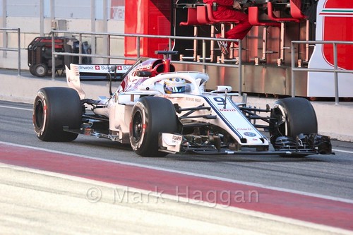 Marcus Ericsson in Formula One Winter Testing 2018
