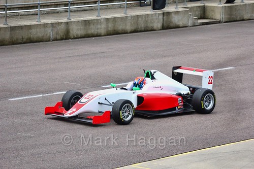 Tom Gamble in British F3 pre-season testing 2018