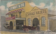 Stewart & Co, Carriage Builder, Stanley Street, Brisbane, Qld - circa 1915