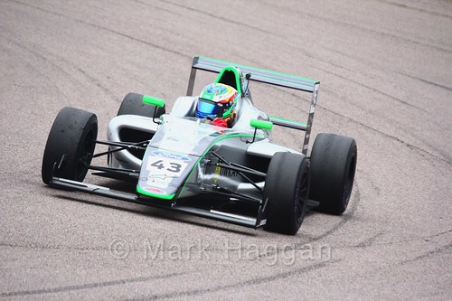 Josh Skelton in British F4 pre-season testing 2018