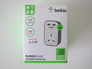 Belkin SurgeCube 1 Outlet Surge Protector with USB Charging