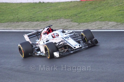 Charles Leclerc during Formula One Winter Testing 2018