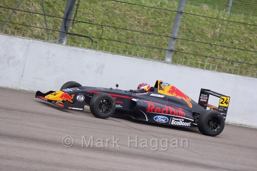 Dennis Hauger in British F4 pre-season testing 2018