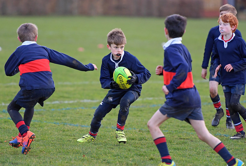 Adam playing rugby v Sherborne at Liss,