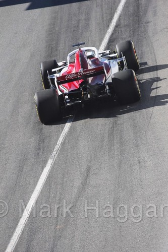 Charles Leclerc during Formula One Winter Testing 2018