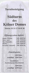 Eintrittsbillett Kölner Dom • <a style="font-size:0.8em;" href="http://www.flickr.com/photos/79906204@N00/44314139380/" target="_blank">View on Flickr</a>