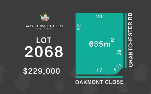 Lot 2068, Oakmont Close (Aston Hills), Mount Barker SA