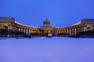 Kazan Cathedral. Christmas.
