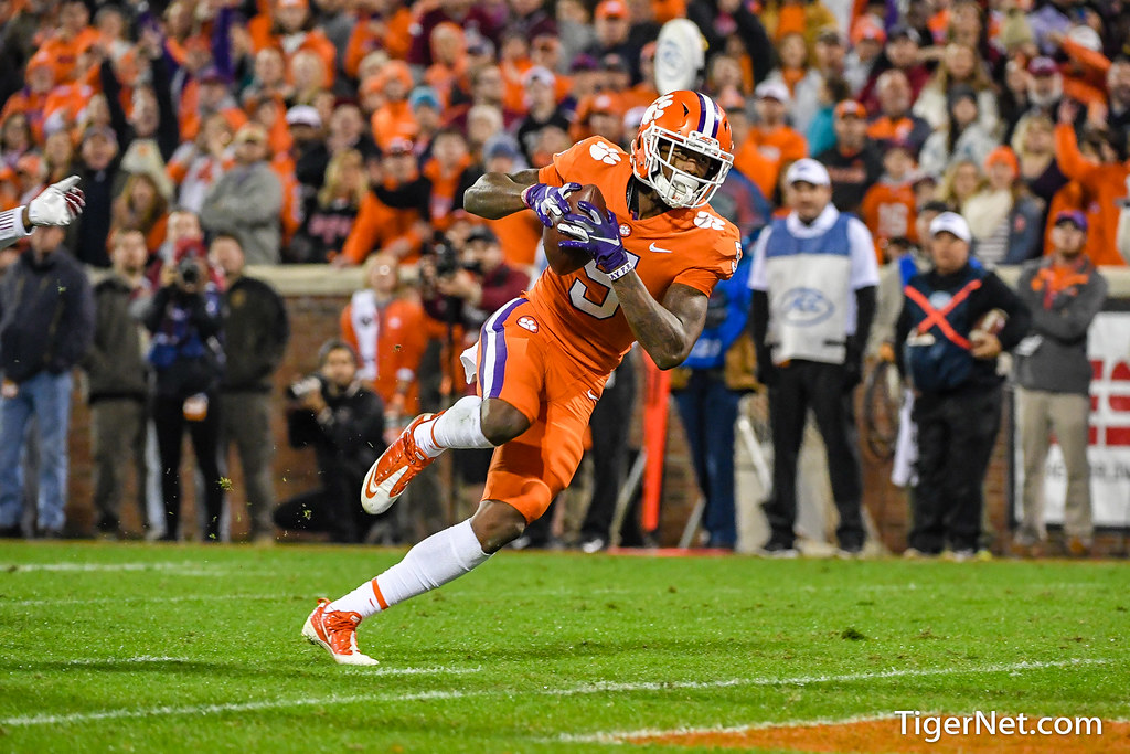 Clemson Football Photo of Tee Higgins and South Carolina