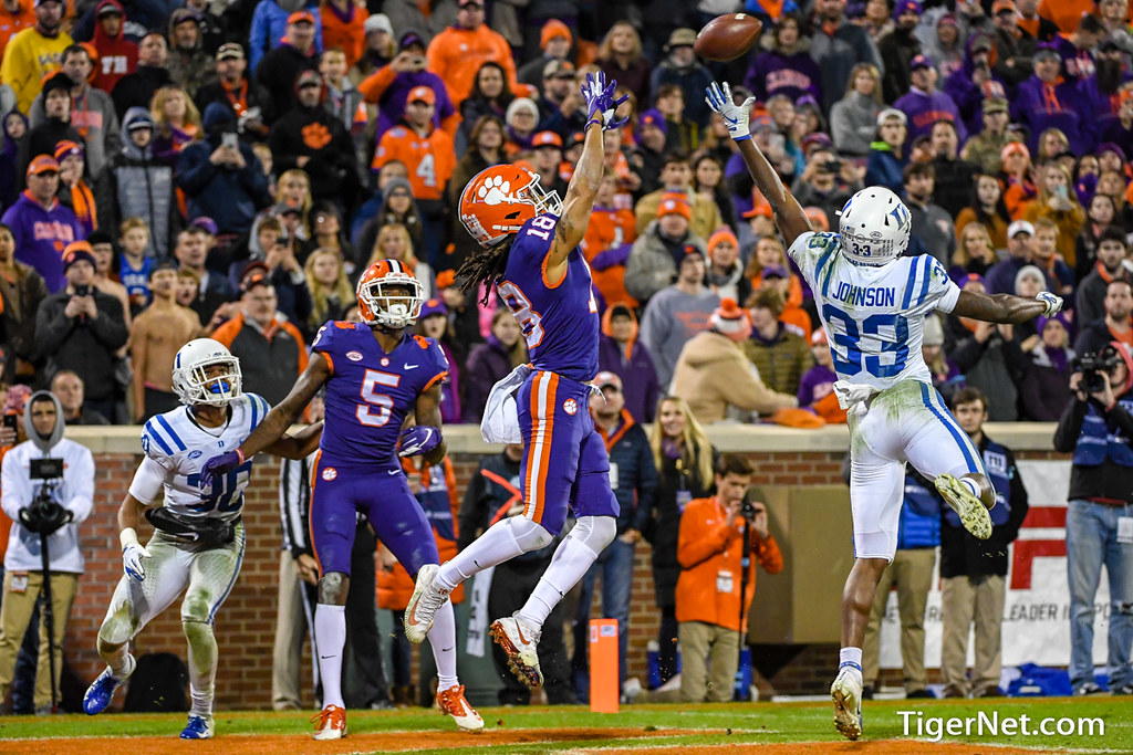 Clemson Football Photo of TJ Chase and Duke