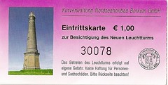 Eintrittskarte Leuchtturm Borkum • <a style="font-size:0.8em;" href="http://www.flickr.com/photos/79906204@N00/46080604342/" target="_blank">View on Flickr</a>