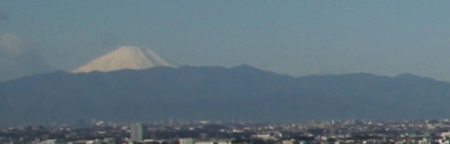 今月は大井町からも富士山が見える機会が多...