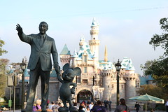 Partner Statue and Sleeping Beauty Castle • <a style="font-size:0.8em;" href="http://www.flickr.com/photos/28558260@N04/45111791664/" target="_blank">View on Flickr</a>