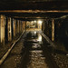Rail tracks within 1,500 feet of underground passages at the Beckley Exhibition Coal Mine. Original image from Carol M. Highsmith’s America, Library of Congress collection. Digitally enhanced by rawpixel.