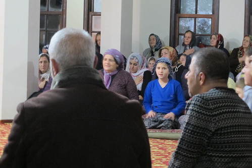 Alevis at a weekly worship in a cemevi, Istanbul, Turkey.