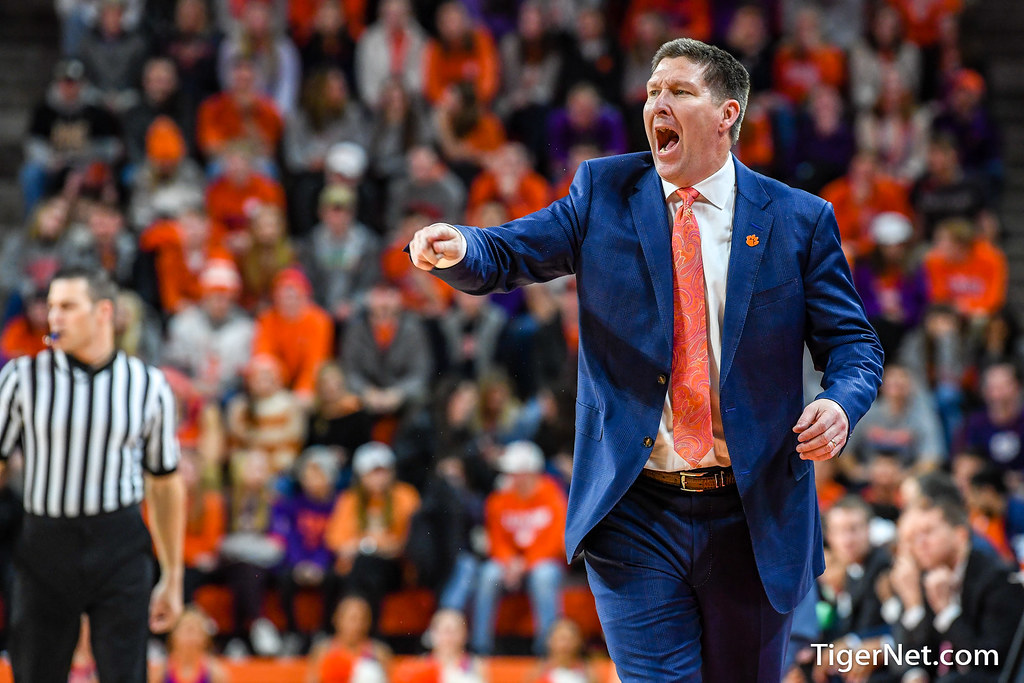 Clemson Basketball Photo of Brad Brownell and Virginia