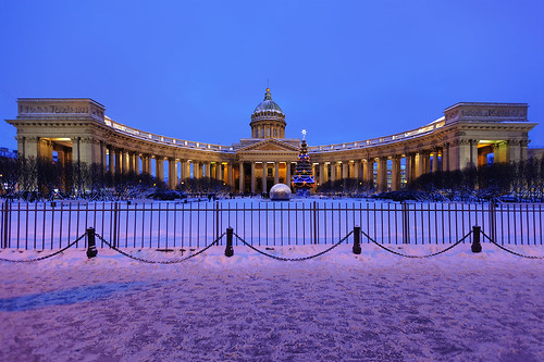 Christmas. Kazan Cathedral.