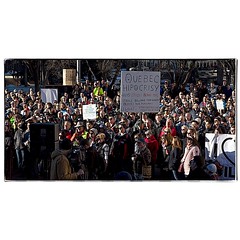 The rally to support Alberta’s oil industry had over 1000 people show up. #photography #photooftheday #photoadaychallenge #canon7d #canon2470 #project365 #yyc #calgary #rally #supportalbertaoil