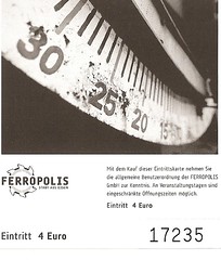 Eintrittskarte Ferropolis • <a style="font-size:0.8em;" href="http://www.flickr.com/photos/79906204@N00/45219278535/" target="_blank">View on Flickr</a>