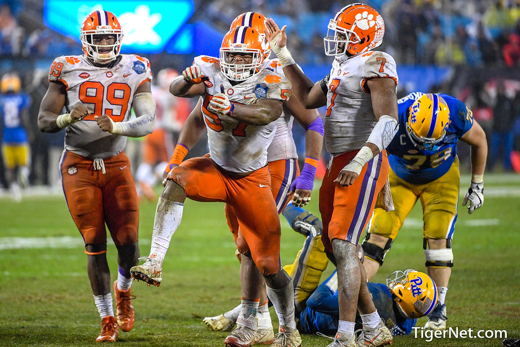 Clemson Football Photo of Tre Lamar and pittsburgh